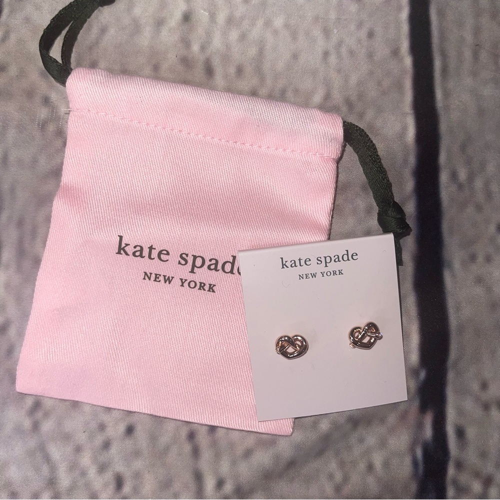 Kate Spade Rose Gold Knot Earrings